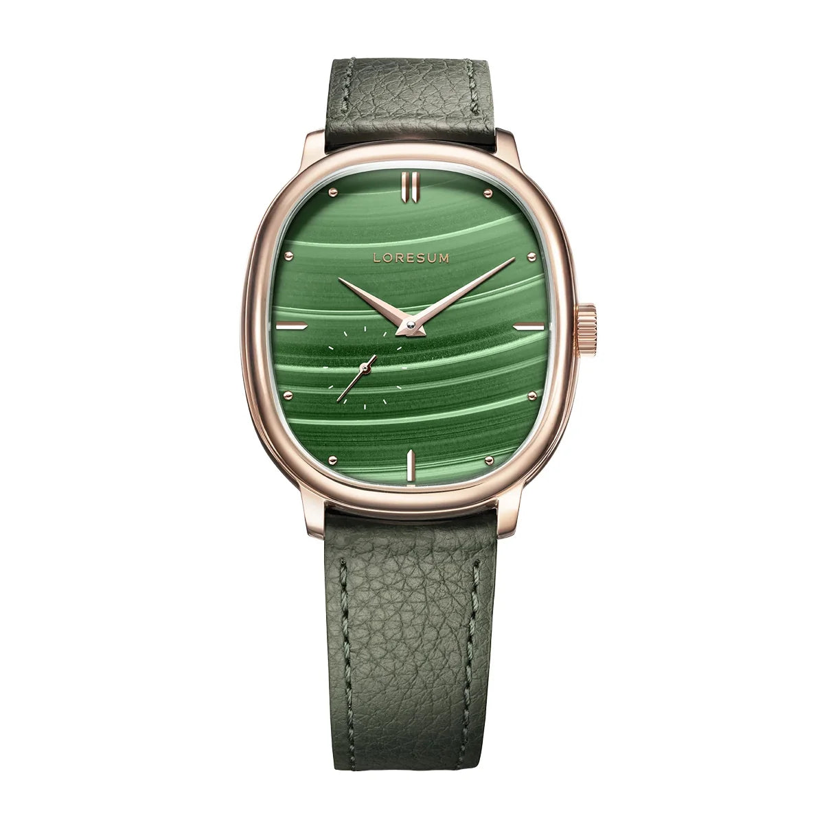 LS06 Malachite Rose Gold Plated LS06-GR-RG Loresum