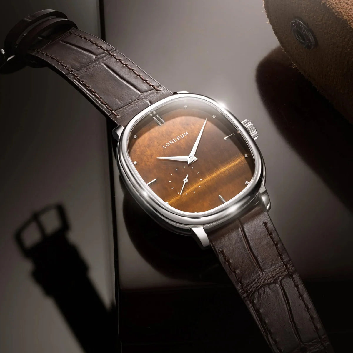 LS06 Tiger's Eye Stainless Steel LS06-BR-SS Loresum