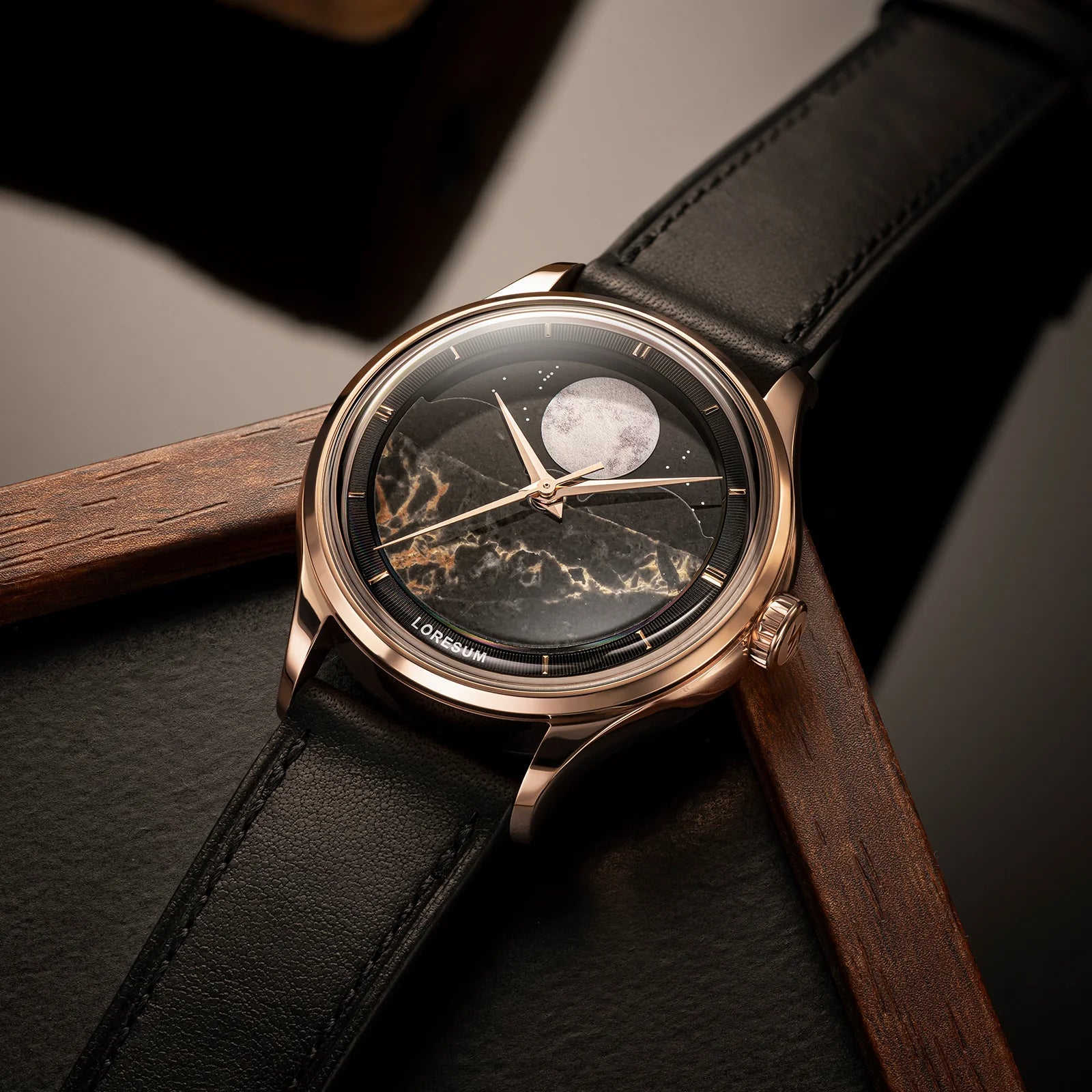 LS04B The Moonphase 36.5mm LS04B-BR-RG Loresum
