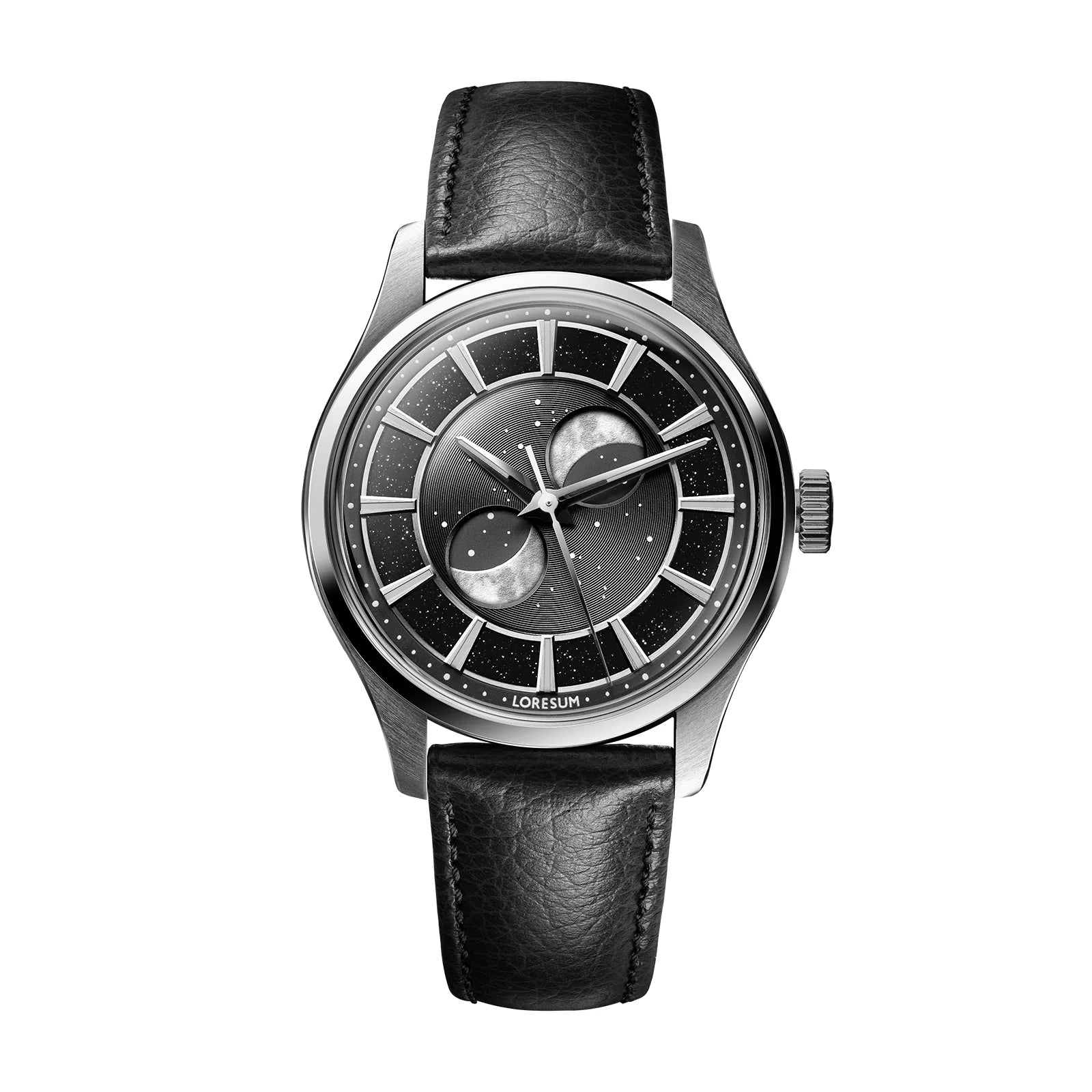 LS05 Double Moonphase Eclipse Black LS05-BK Loresum