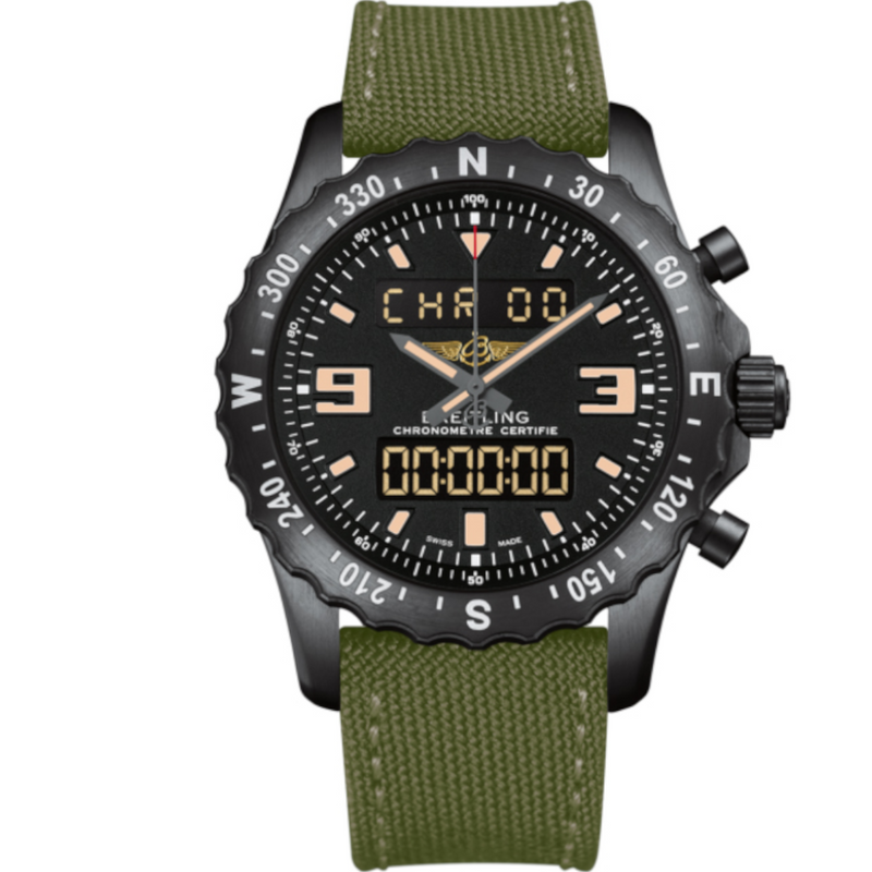 Breitling Chronospace Military – DLC – Special Edition – 46mm – Unworn – Full Set - Azzam Watches 