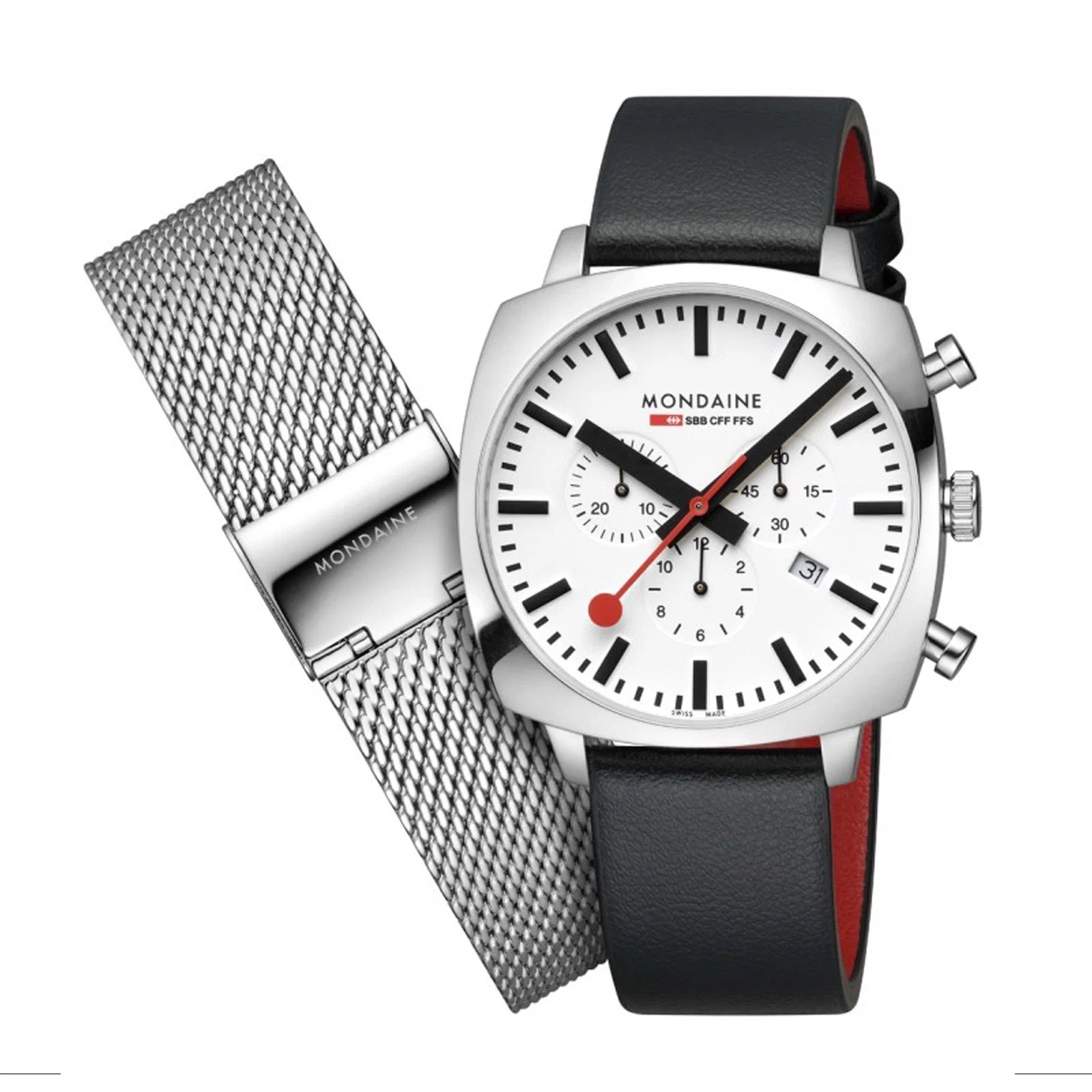 Grand Cushion 41mm Chronograph MSL.41410.LBV.SET Mondaine