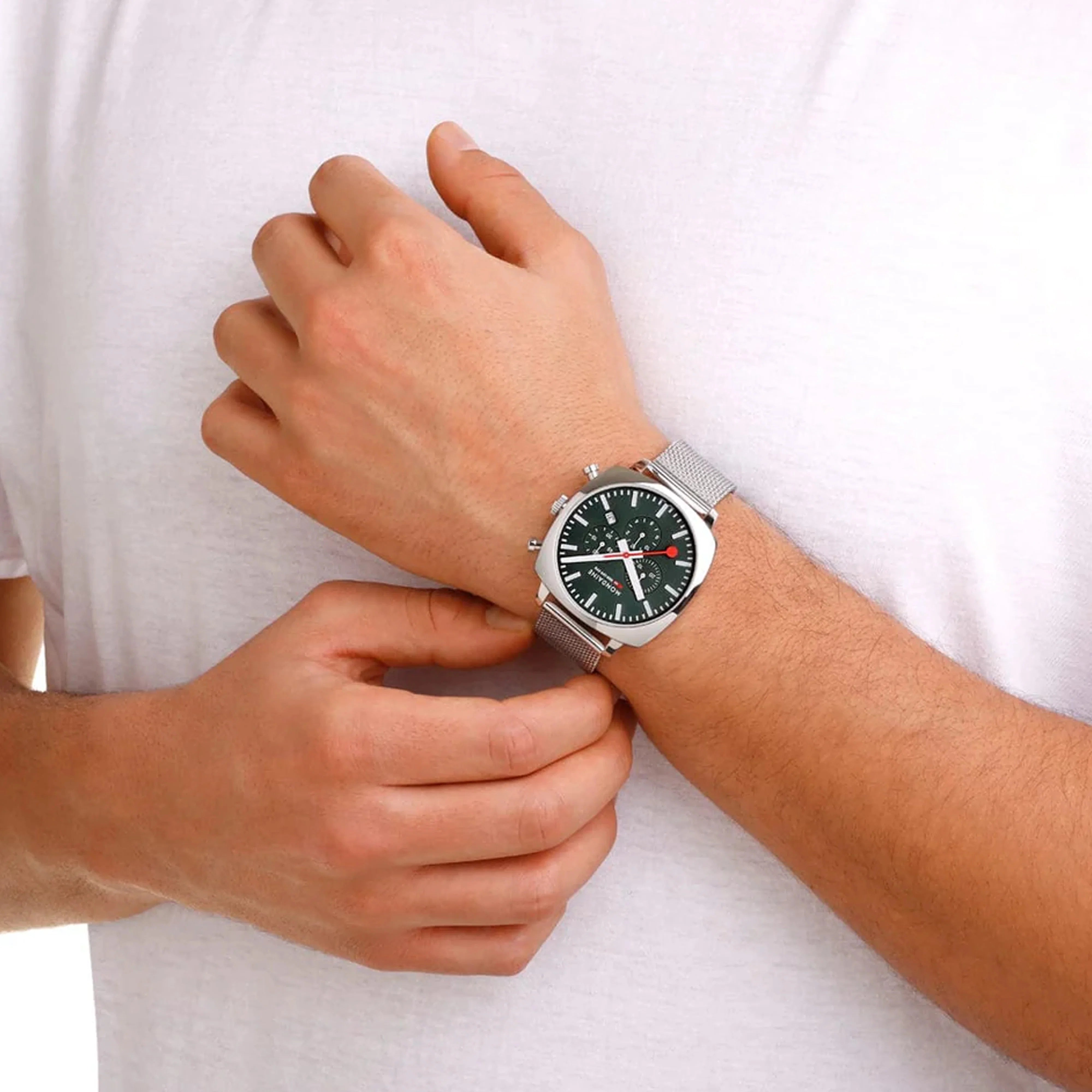 Grand Cushion 41mm Chronograph MSL.41460.LF.SET Mondaine