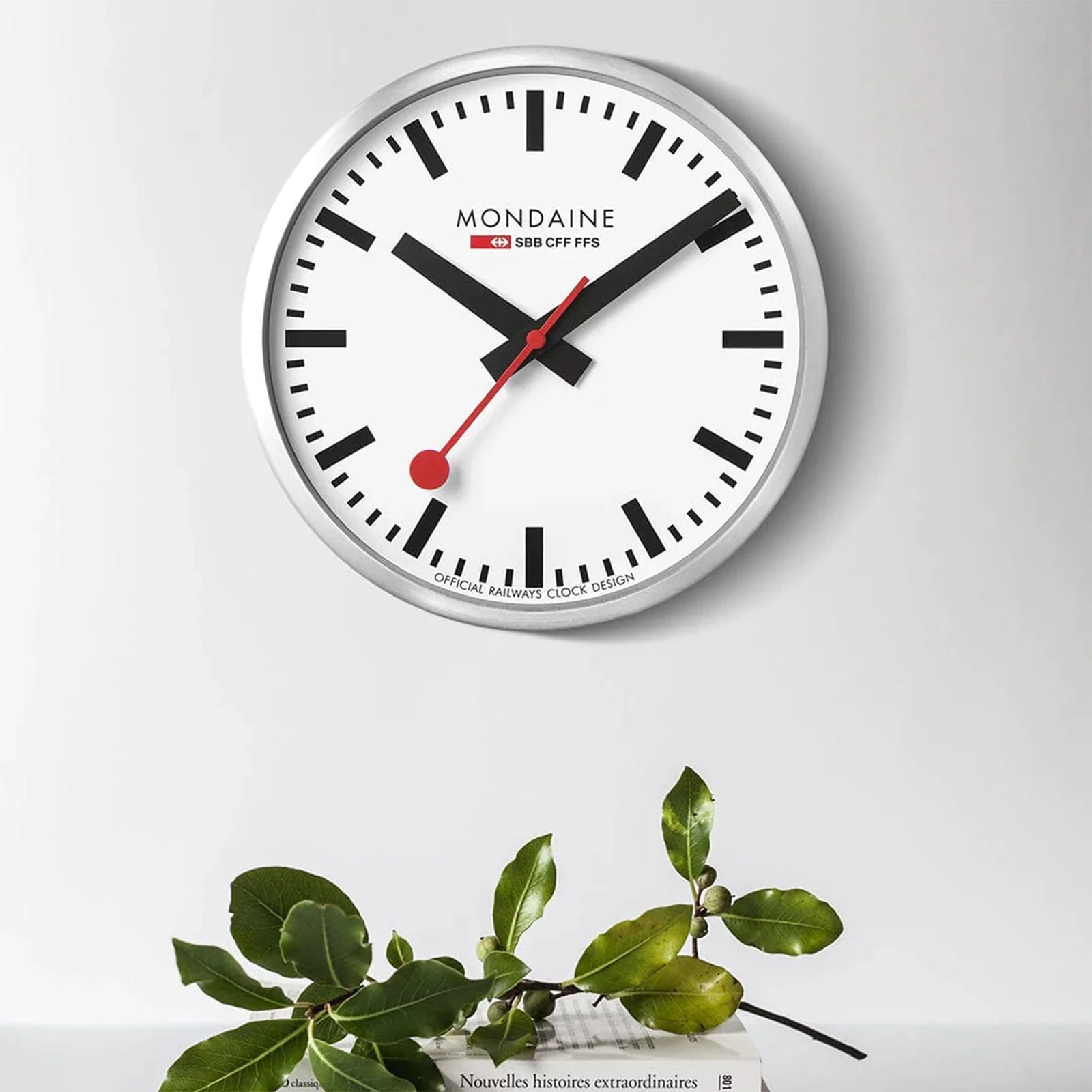 Stop2go WiFi Wall Clock 25cm MSM.25S11.1 Mondaine