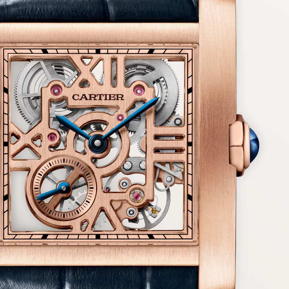 Tank Française skeleton watch Cartier