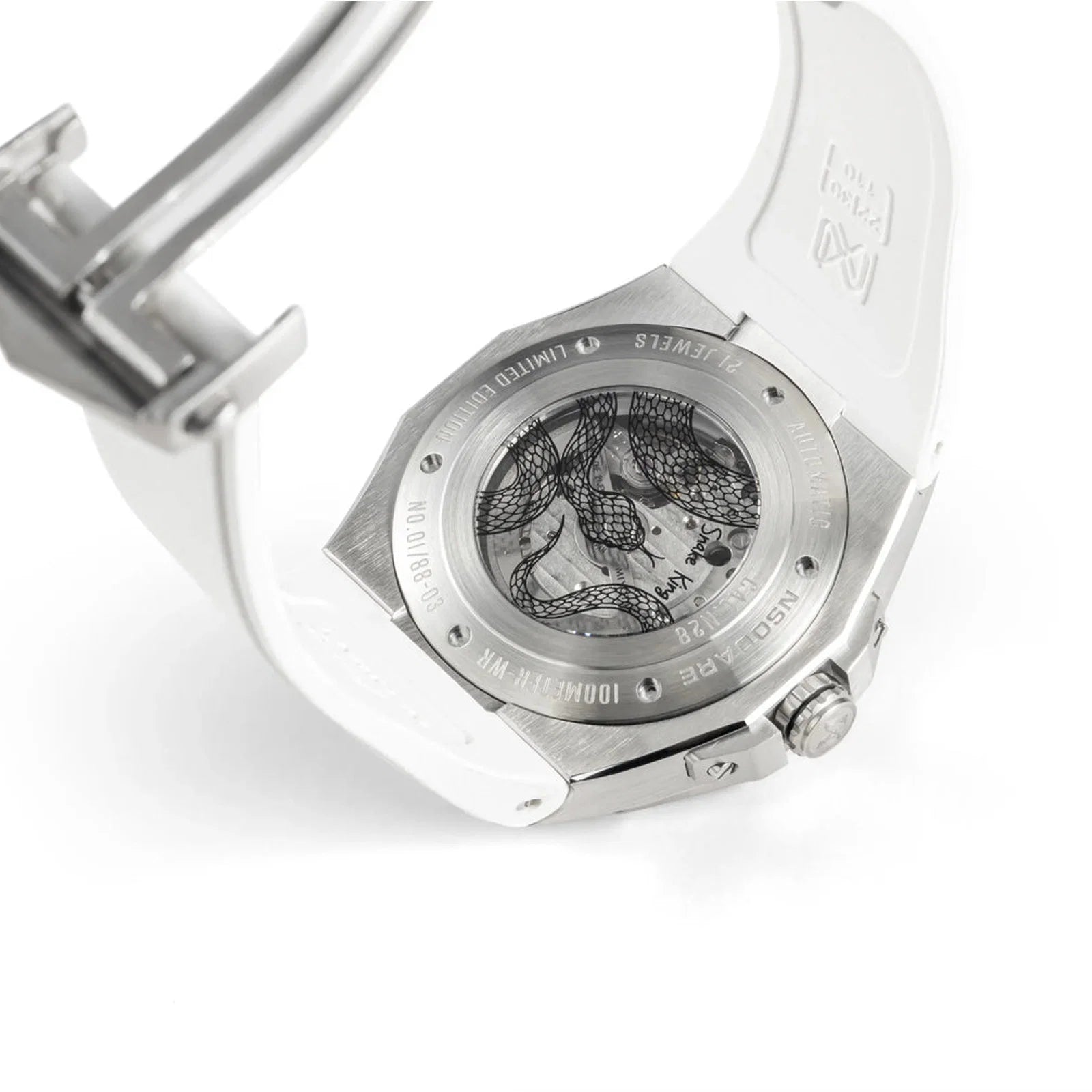 Snake King Automatic 43mm Lunar Silver Limited Edition N28.1 NSquare