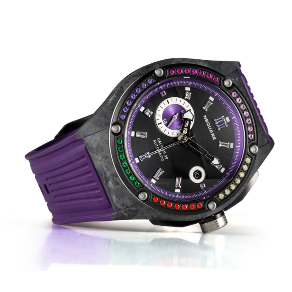 Multicoloured Series Automatic 44mm Brightening Purple G0543-N39.4 NSquare