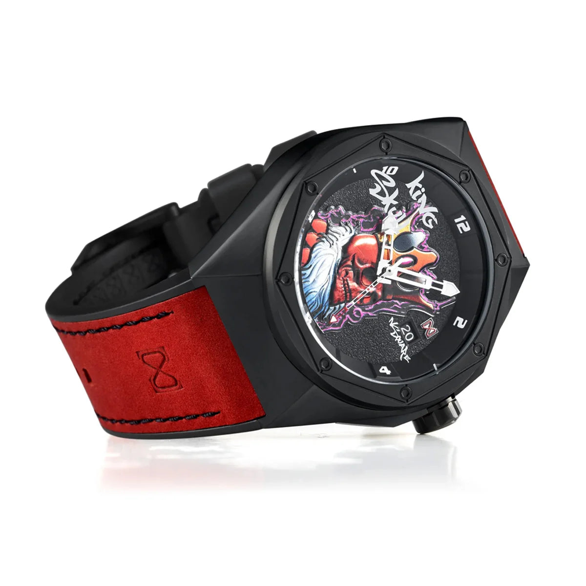 King Skull Automatic Black/Red Limited Edition N43.1 NSquare