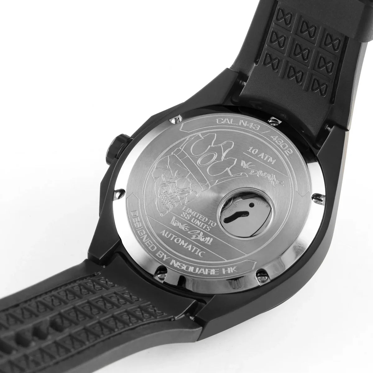 King Skull Automatic All Black Limited Edition N43.2 NSquare