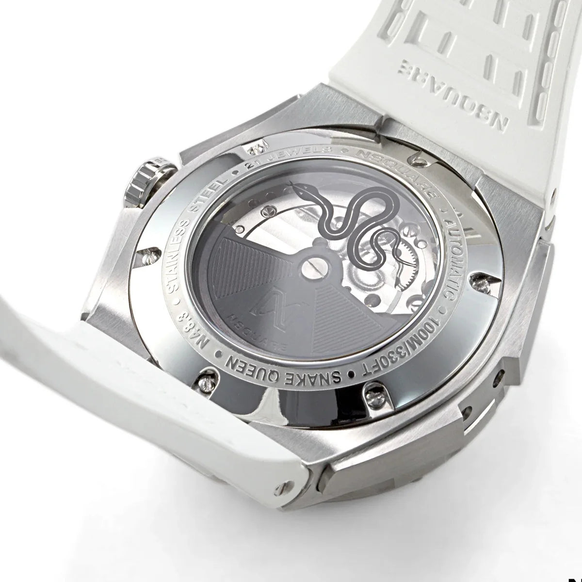 SnakeQueen Automatic 39mm RG/ White L0472-N48.3 NSquare