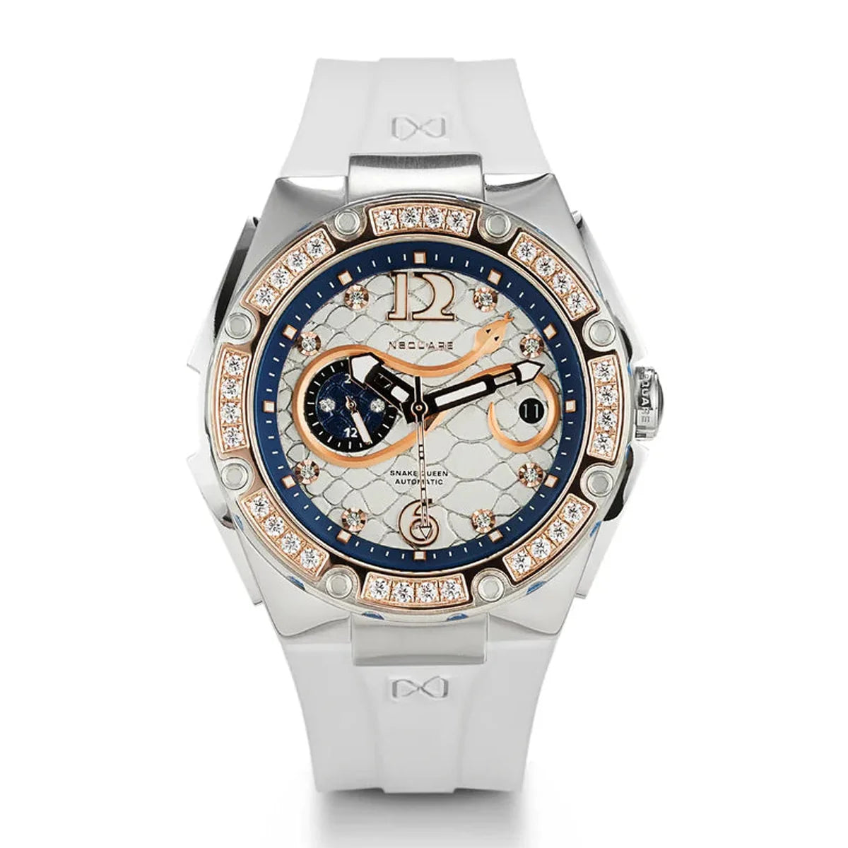 SnakeQueen Automatic 39mm RG/ White L0472-N48.3 NSquare