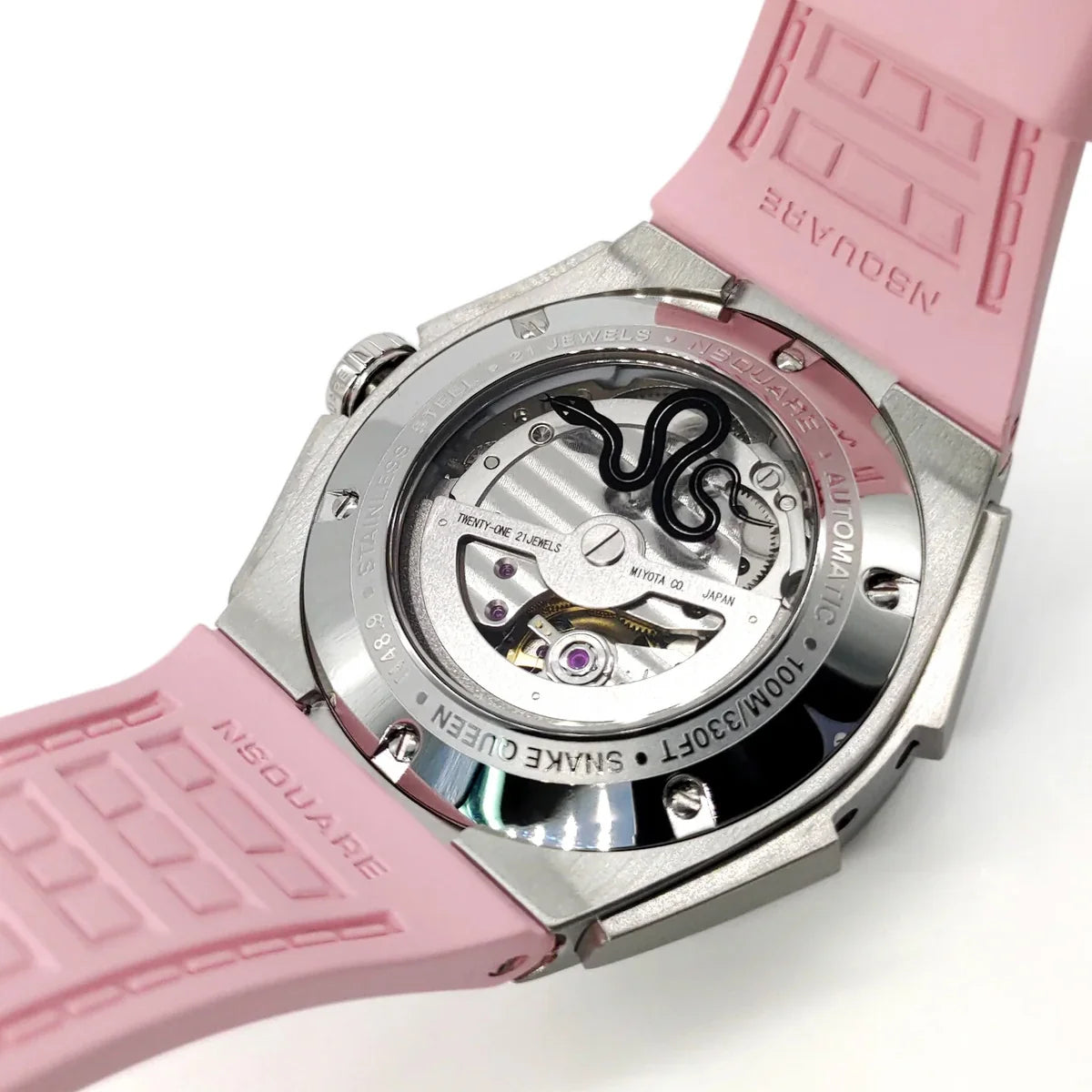 SnakeQueen Automatic 39mm Pure Pink L0472-N48.9 NSquare