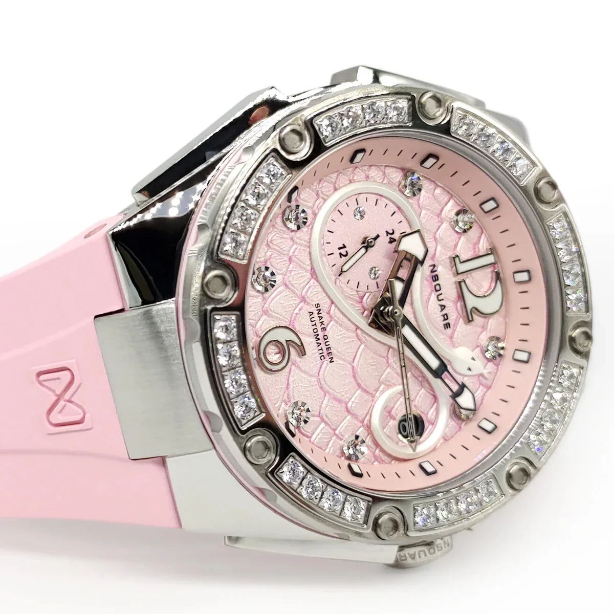 SnakeQueen Automatic 39mm Pure Pink L0472-N48.9 NSquare