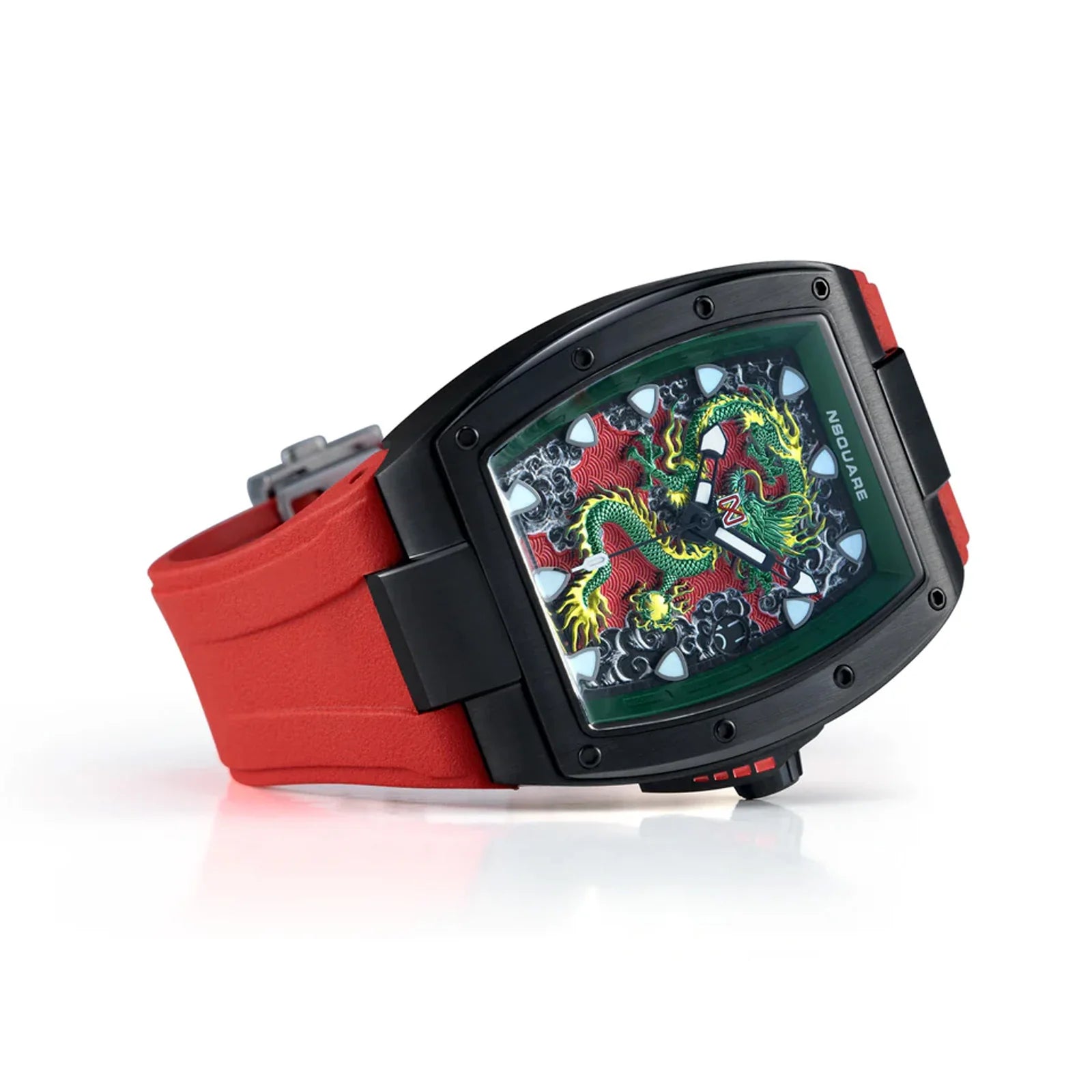 Dragon Overloed Automatic N57.2 Black/ Red G0566-N57.2 NSquare