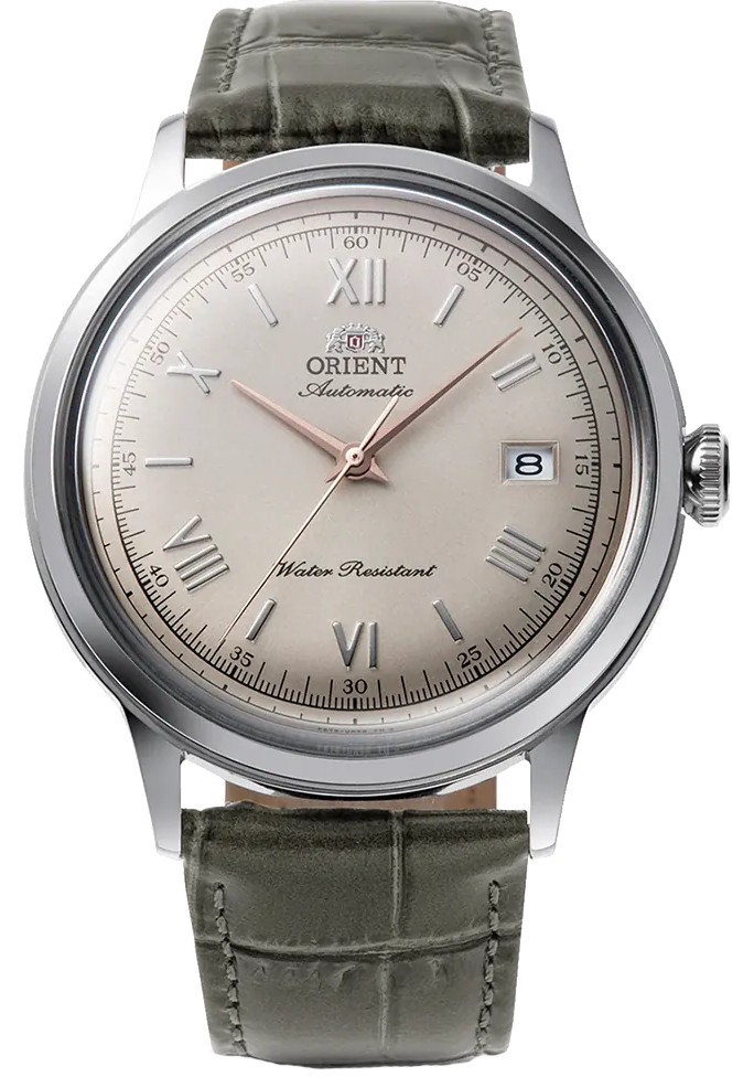 Men's Bambino Automatic Leather Strap Men's Watch RA-AC0025N - 40.5mm