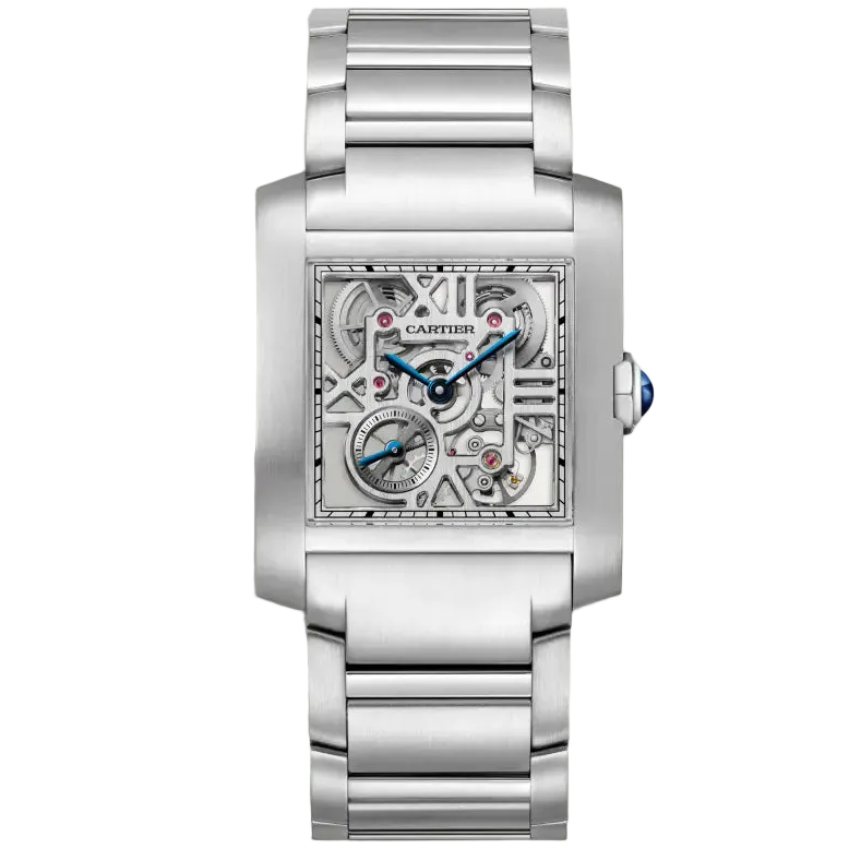 Tank Française skeleton watch Cartier