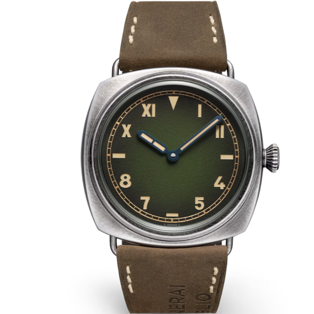 Panerai Radiomir California – 45mm – Green Dial – Brunito eSteel – PAM01349 – Full Set - Azzam Watches 