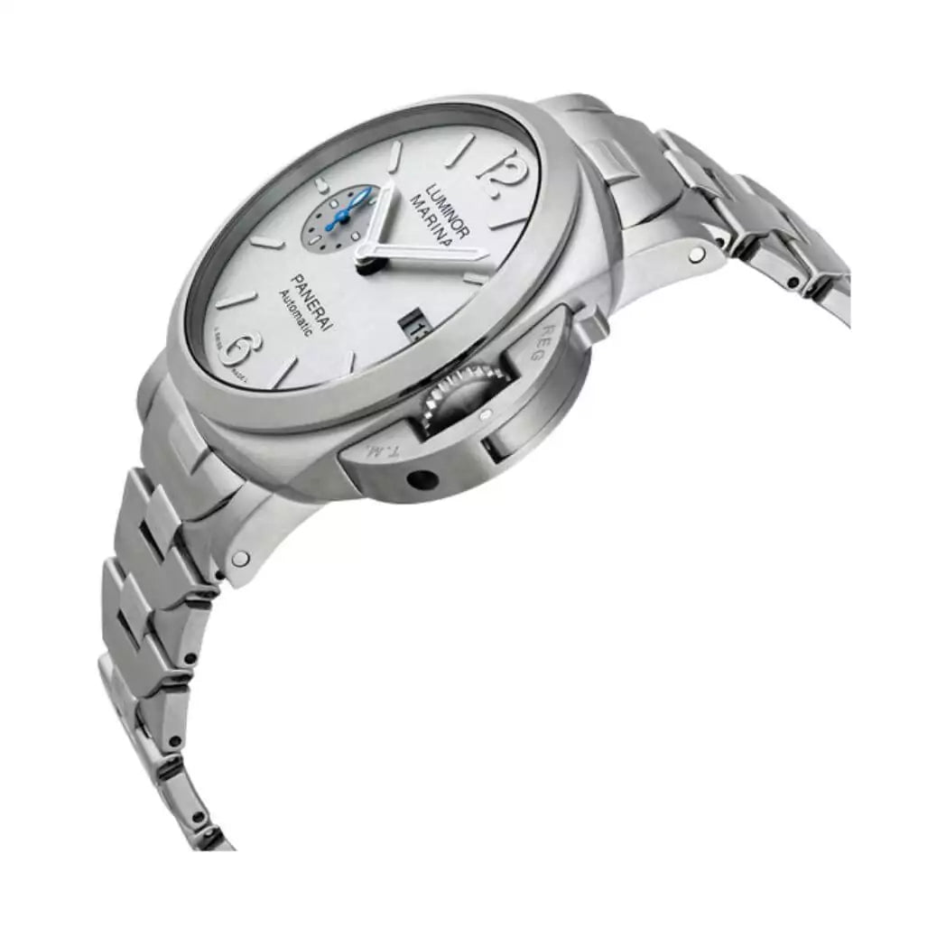 Panerai Luminor Marina Pam00977 Silver Arabic/Index Dial &Amp