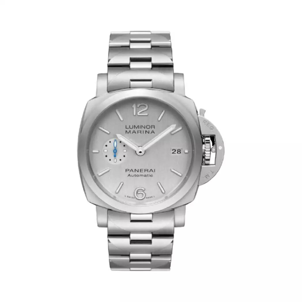 Panerai Luminor Marina Pam00977 Silver Arabic/Index Dial &Amp