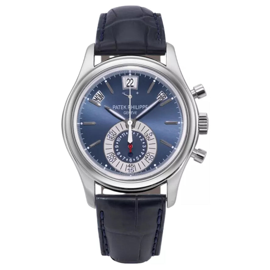 Patek Philippe Annual Calendar 5960G-010 Chronograph Moscow White Gold 40.5mm Blue Dial Men’s Watch