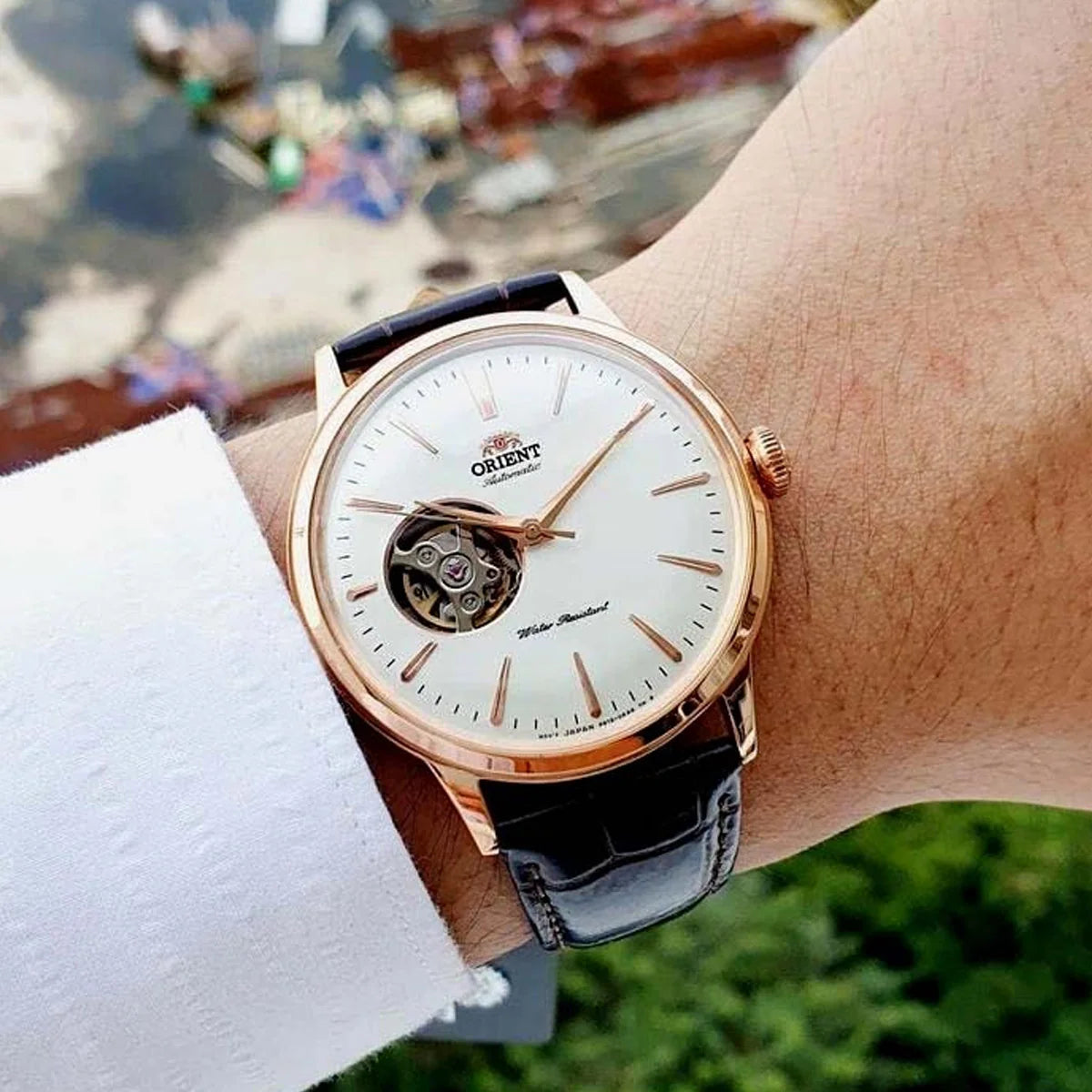 Contemporary Classic Bambino Open Heart RA-AG0001S30B Orient