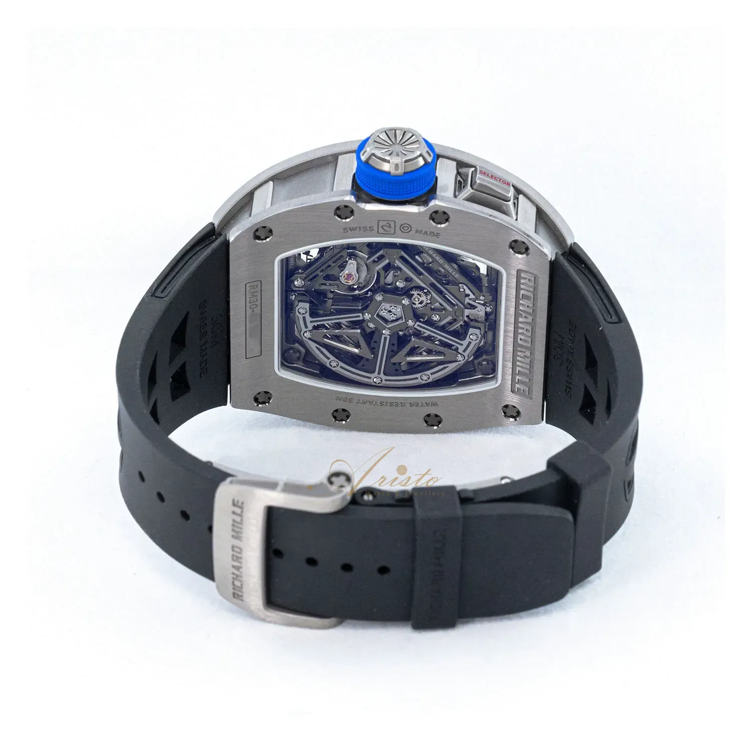 Richard Mille RM30-01 TI Automatic Winding with Declutchable Rotor Titanium 42mm Skeleton Dial Mens Watch