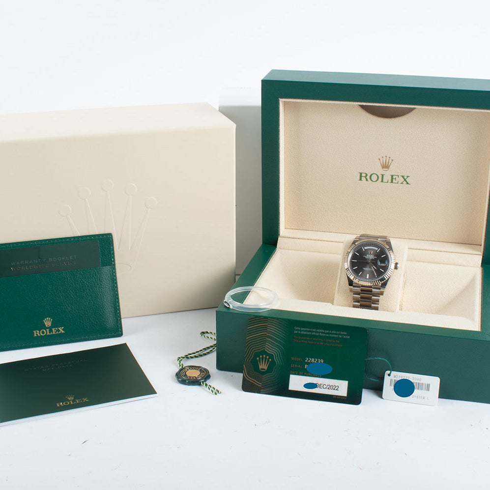 Rolex Day-Date M228239-0060 40 Mm Oyster White Gold