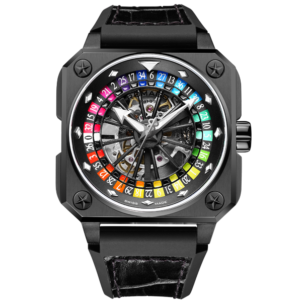 ROULETTE MASTER SKELETON AUTOMATIC - Azzam Watches 