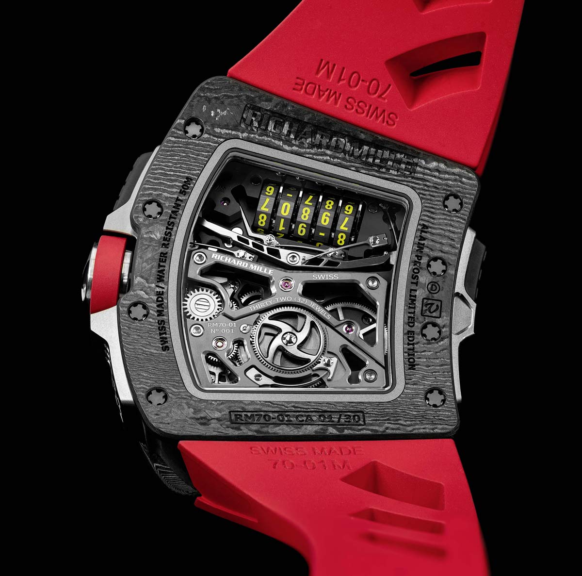 Richard Mille RM70-01 Tourbillon Alain Prost Limited Edition Skeleton Dial