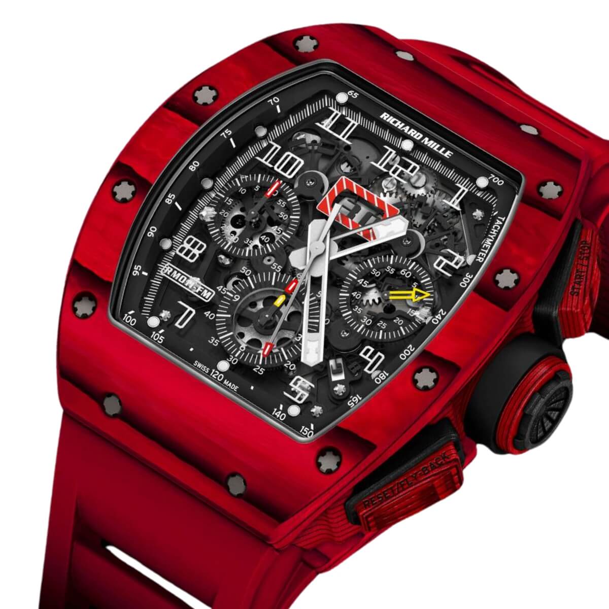 Richard Mille RM011 FQ Felipe Massa Red Tpt Quartz Automatic Flyback Chronograph