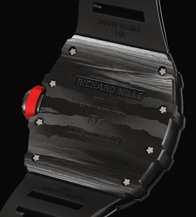 Richard Mille RM35-01 CA Rafael Nadal Signature Black Rubber Straps
