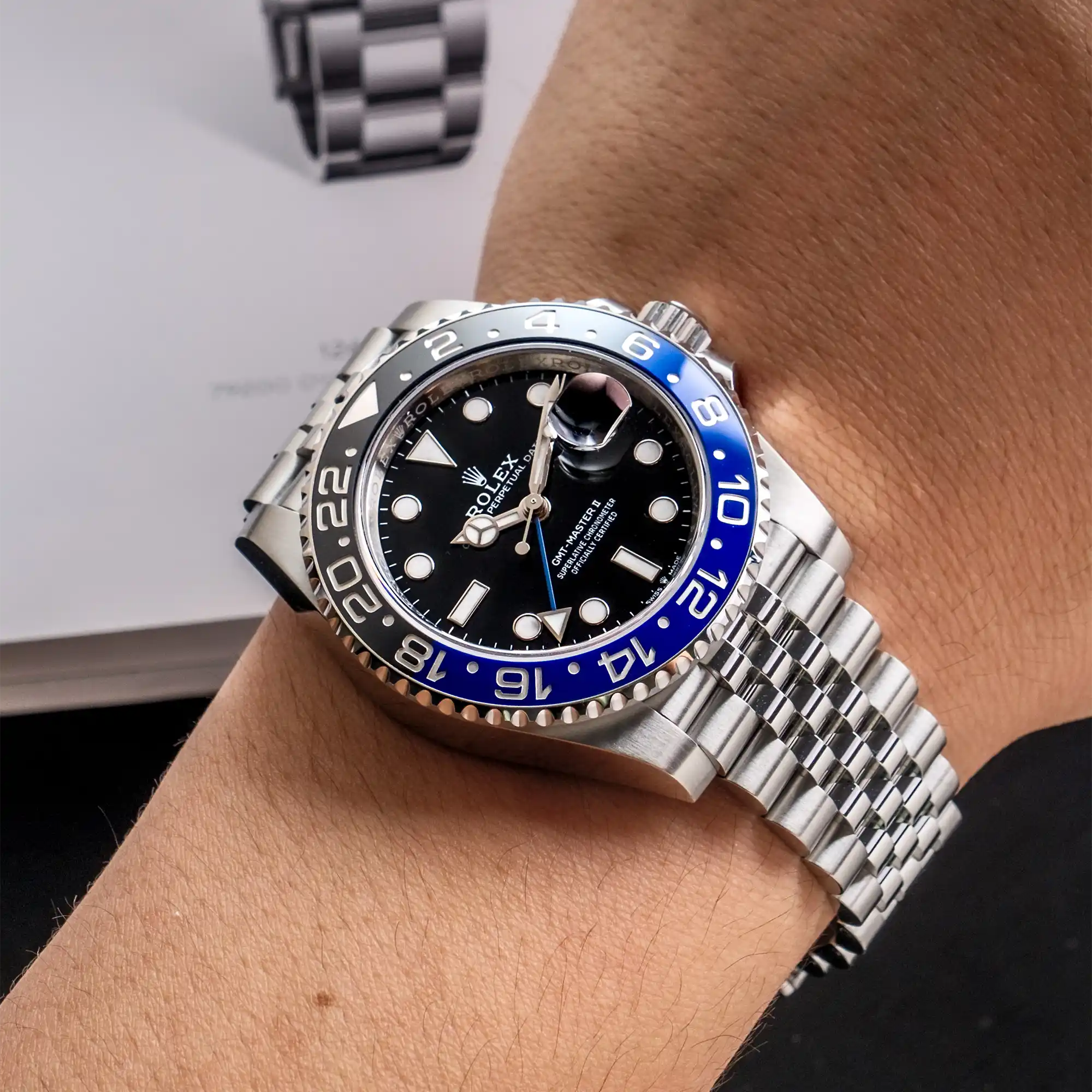 Rolex GMT Master II 126710BLNR-0002 Batgirl Jubilee 40mm Stainless Steel Blue And Black Ceramic