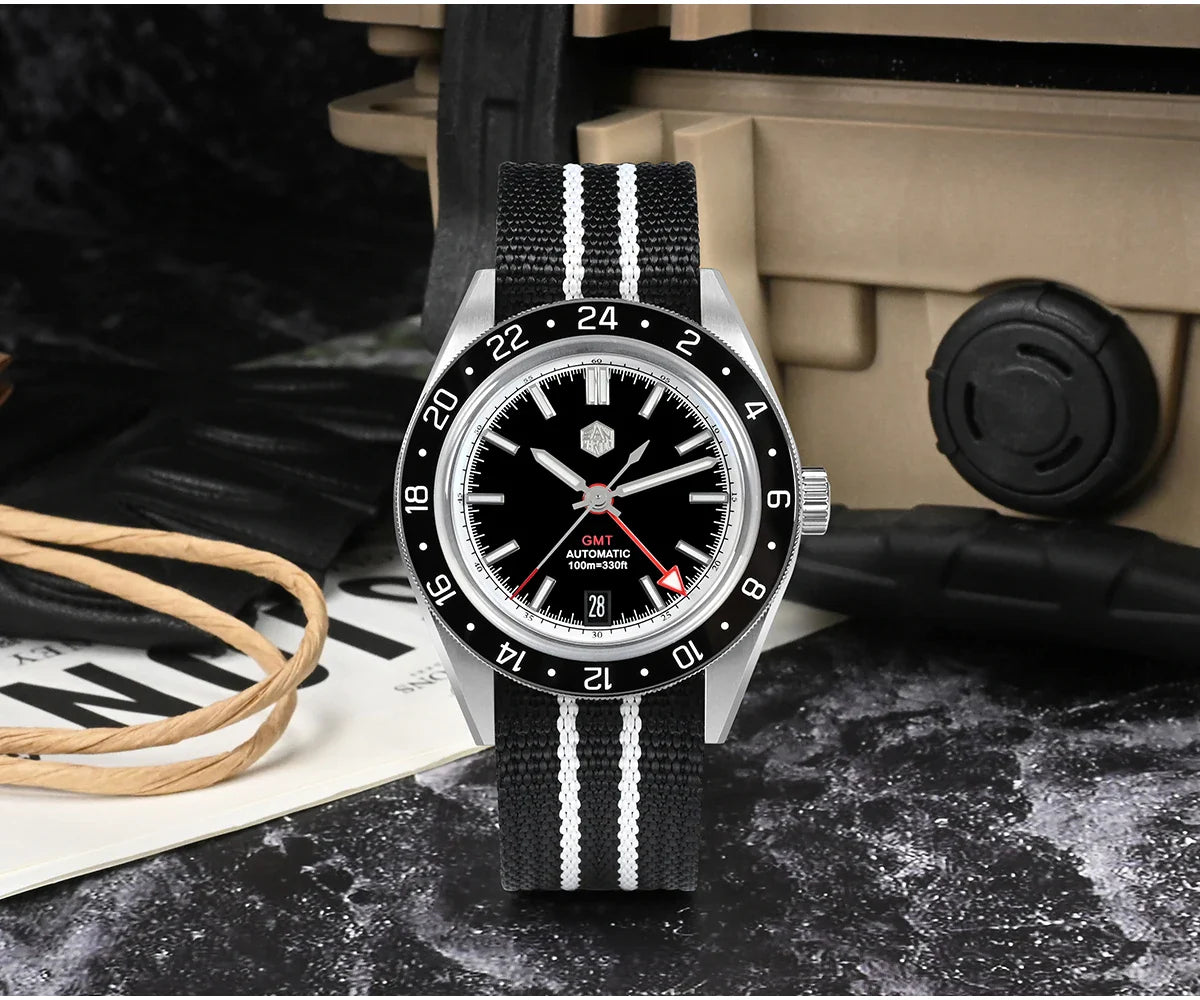 San Martin Original Design 100m Automatic GMT 39.5mm