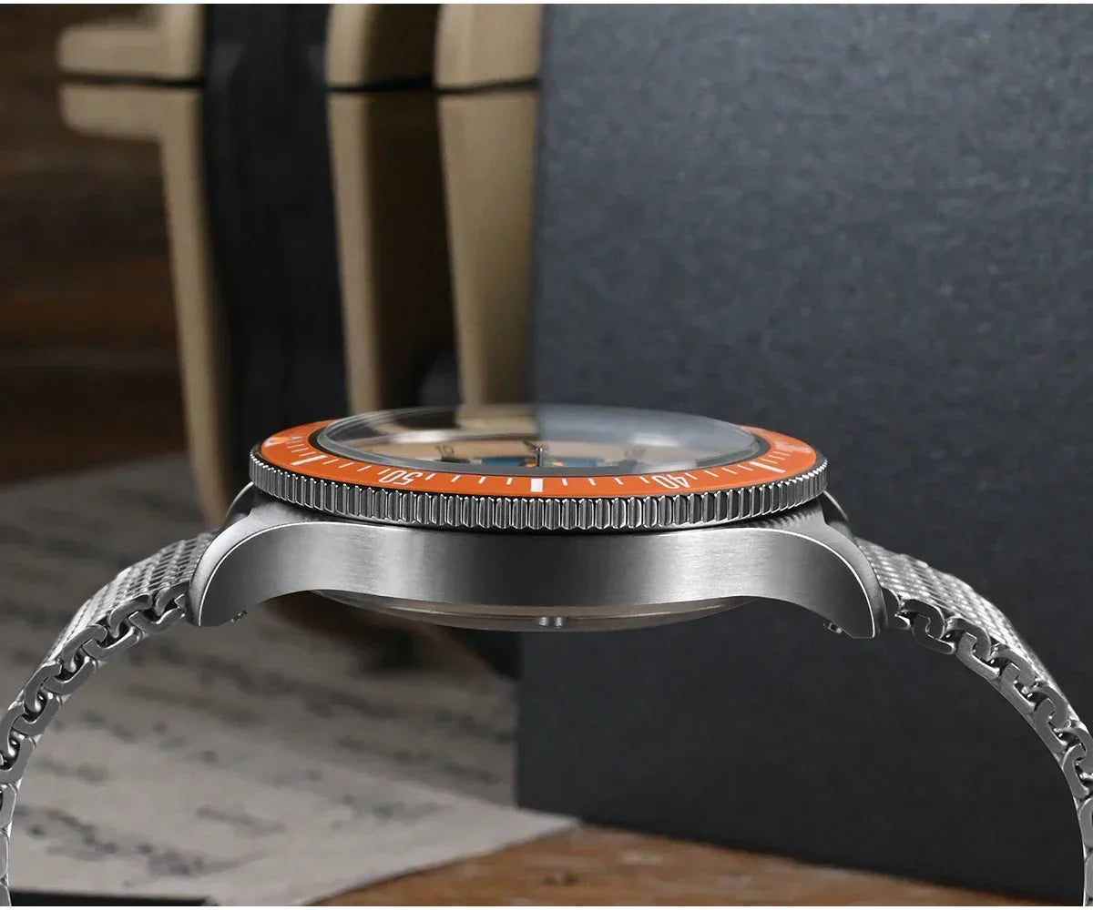 San Martin Automatic 200m Original Design Sapphire Luminous 40mm