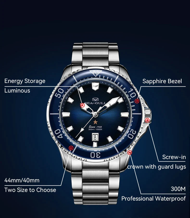 Seagull 300M Crystal Ocean Series 1210