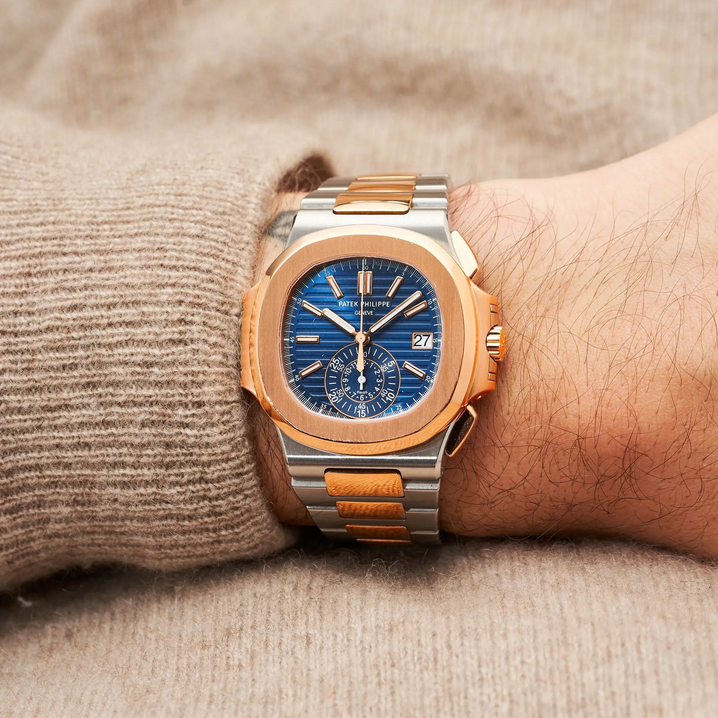 Patek Philippe Nautilus 5980/1AR-001 Stainless Steel Blue Gradient Dial 40mm Men’s Watch