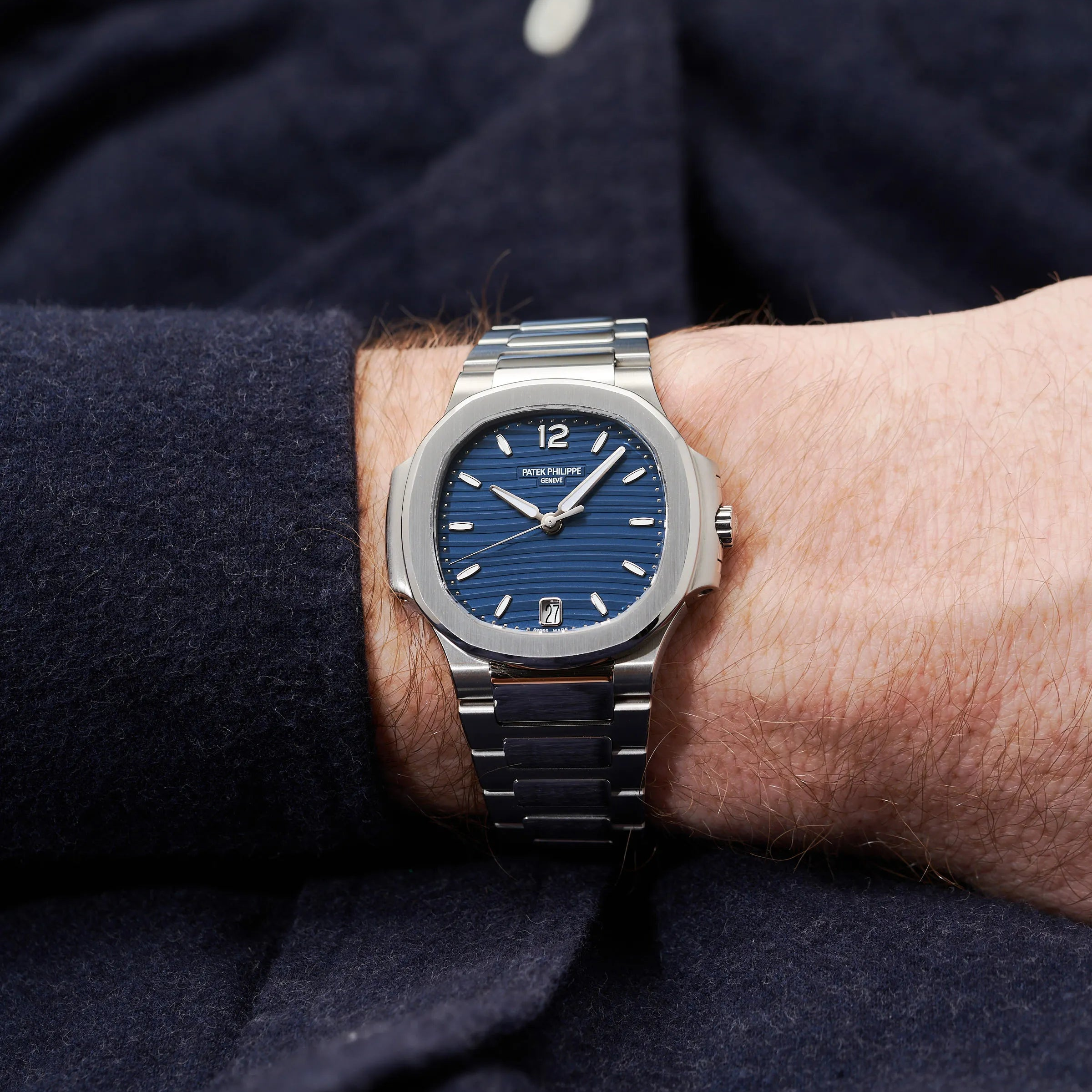 Patek Philippe Nautilus 7118/1A-001 Blue Opaline Dial Stainless Steel