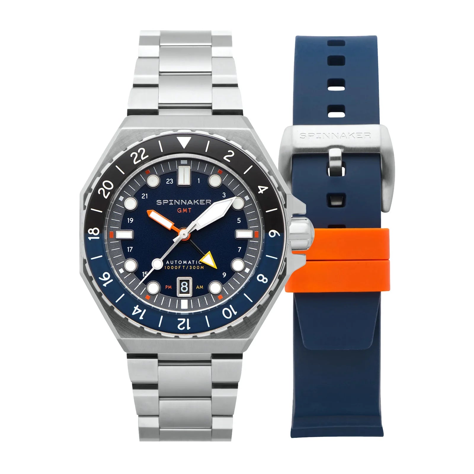 Dumas GMT Automatic Navy Black 44mm SP-5119-22 Spinnaker