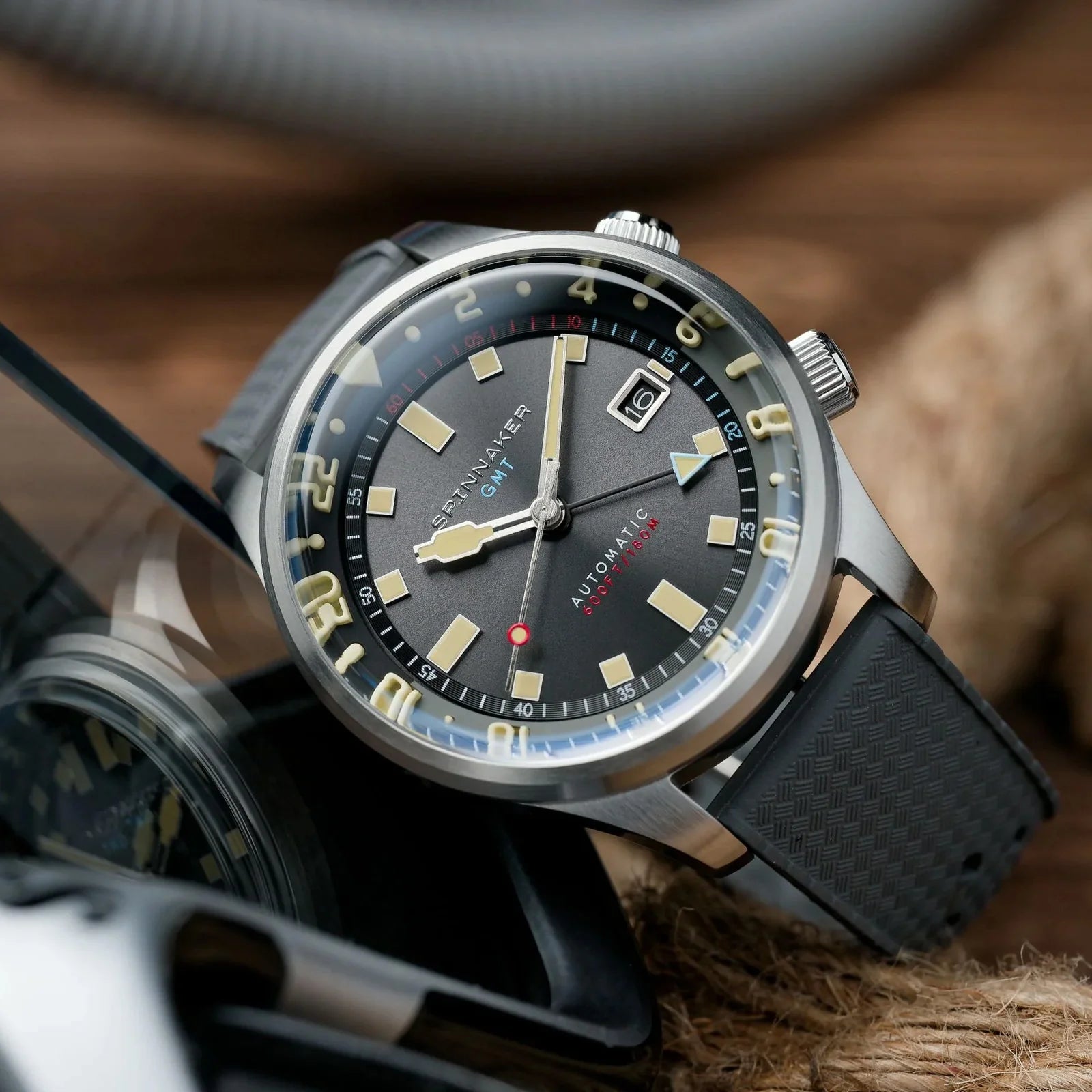 Bradner GMT Automatic Uniform Grey 42mm SP-5121-33 Spinnaker