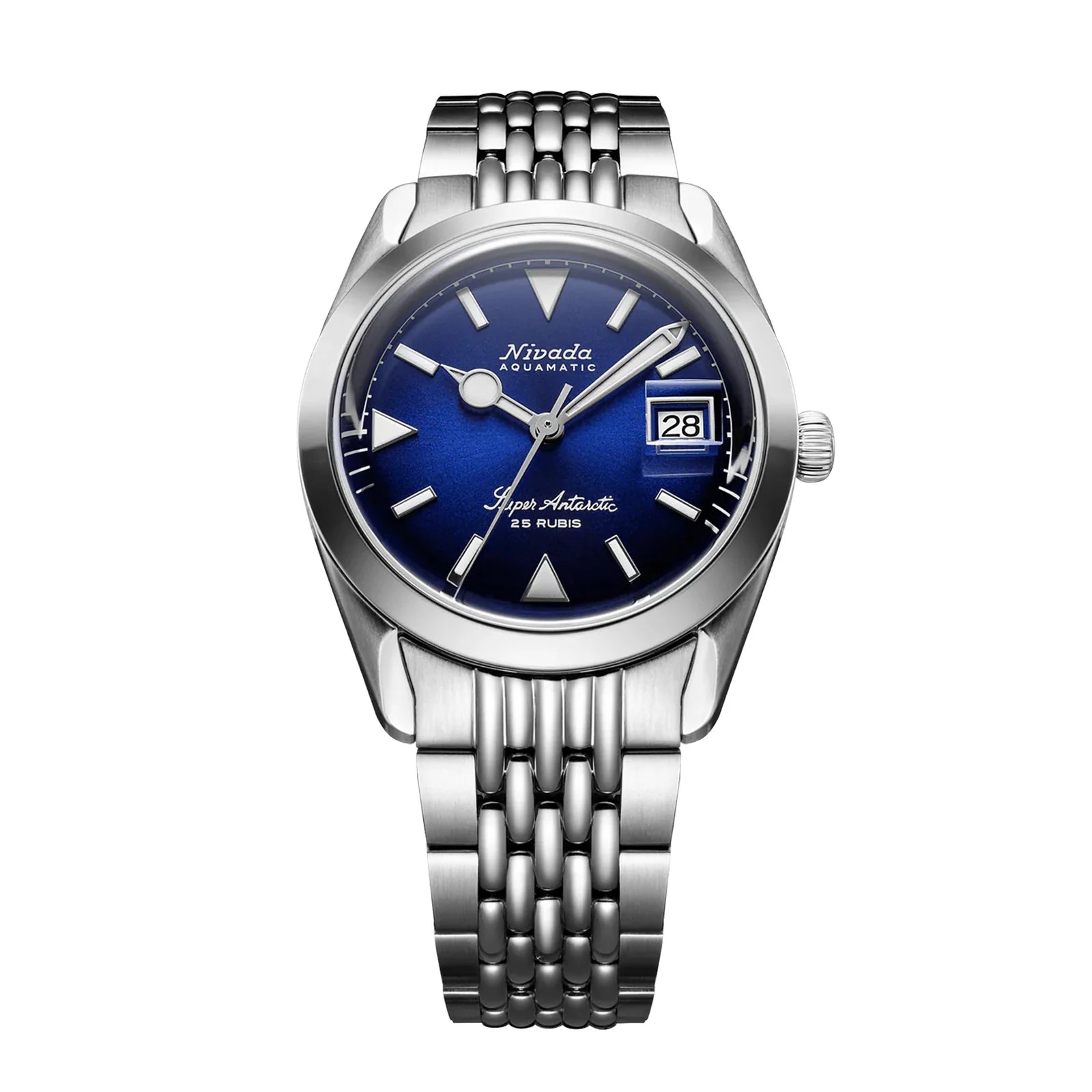 Super Antarctic Blue - 38mm Nivada Grenchen