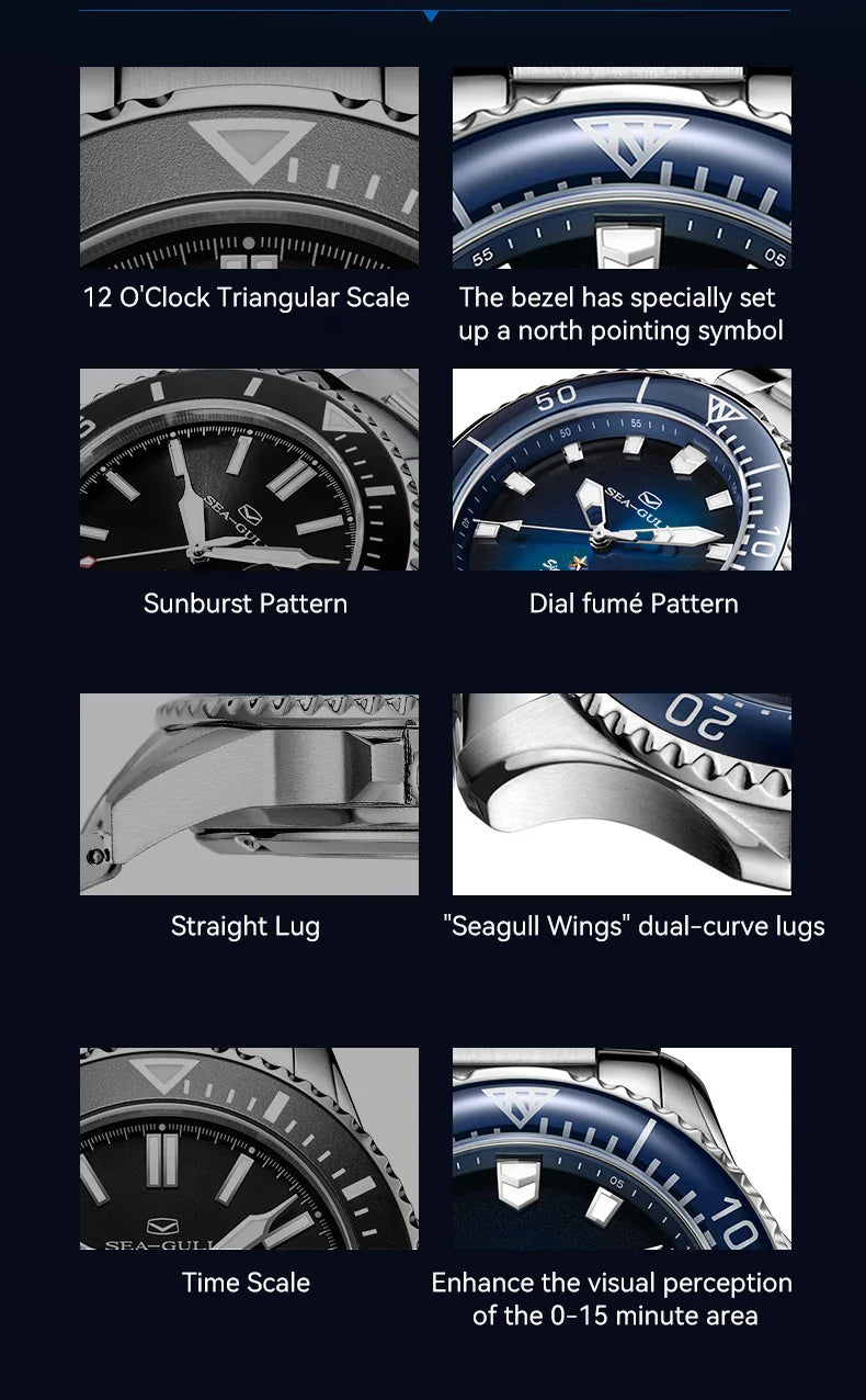Seagull 300M Crystal Ocean Series 1210