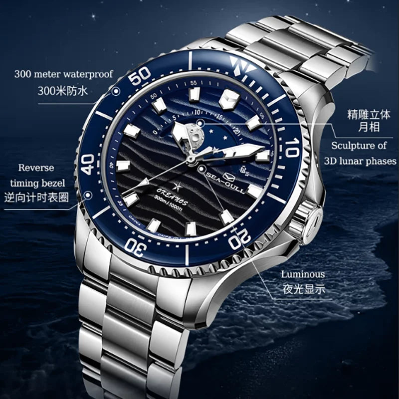 Seagull 43.5mm Diving Watch 300M
