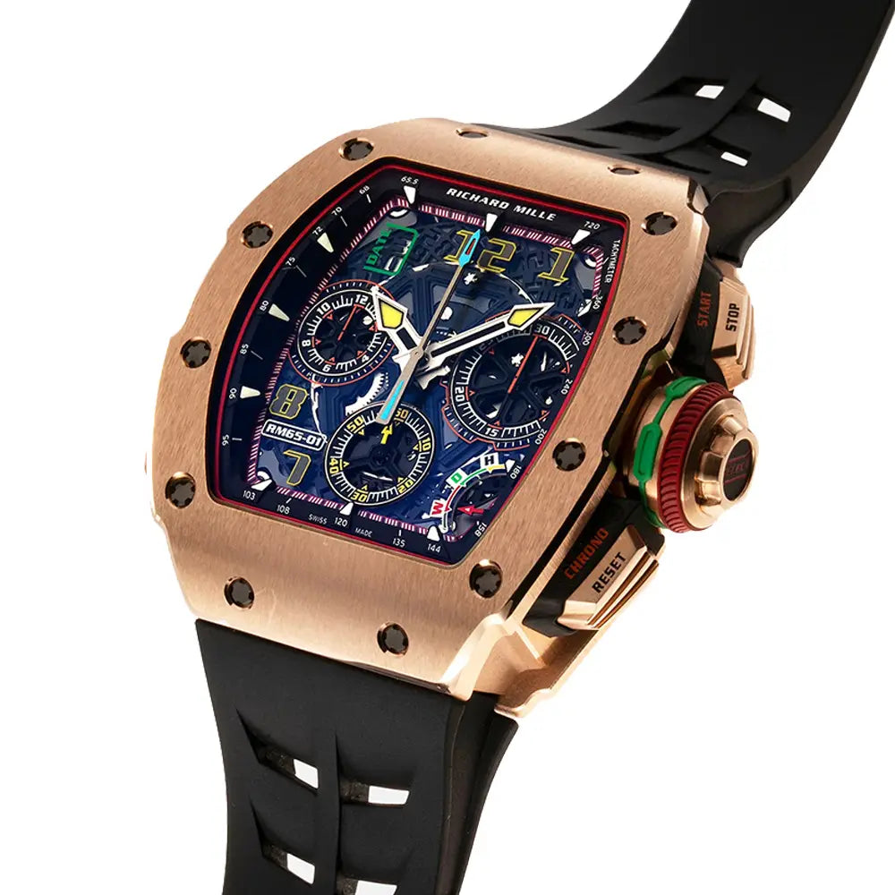 Richard Mille RM 65-01 RG Split-Seconds Chronograph Automatic Winding 18K Rose Gold