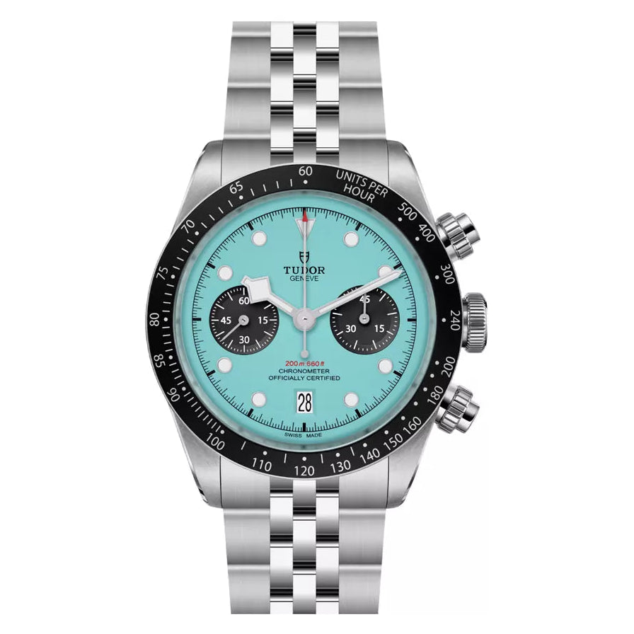Tudor Black Bay M79360N-0024 Stainless Steel Chronograph 41mm Turquoise Dial Men’s Watch