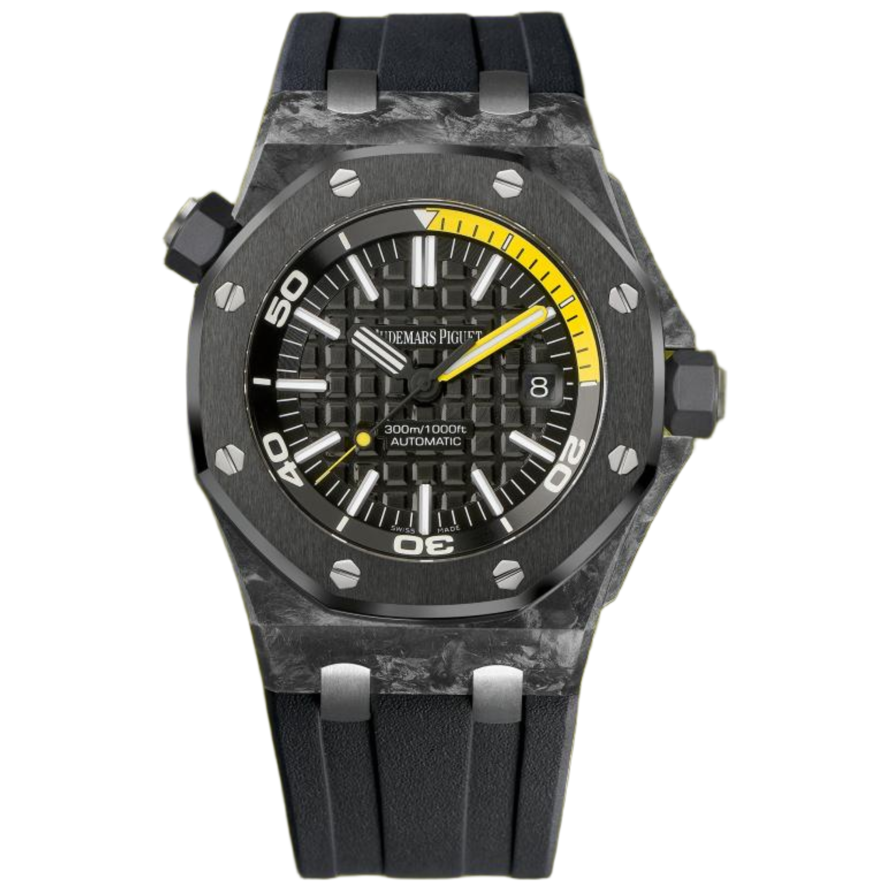 Audemars Piguet Royal Oak Offshore Diver "Bumblebee" Forged Carbon – 2014 Full Set