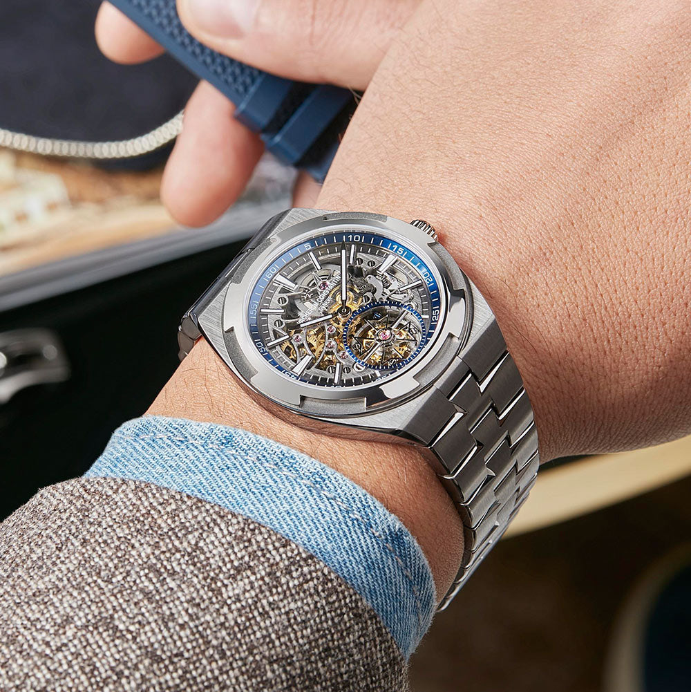 Vacheron Constantin Overseas 6000V/110T-B935 Tourbillon Titanium 42.5mm Skeletonized Dial Men’s Watch