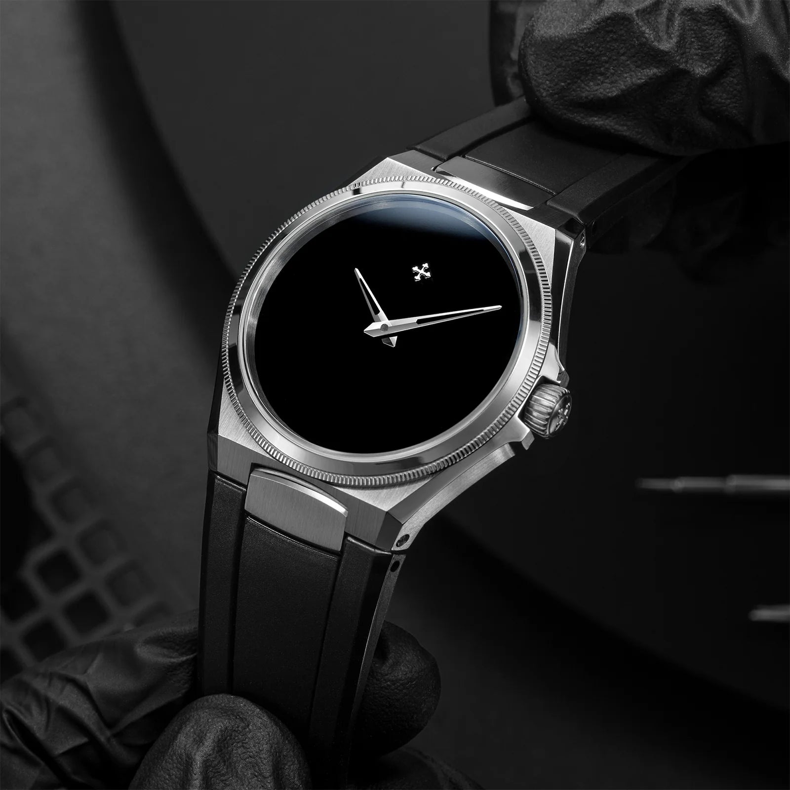 Arsenale Ultrablack 40 With Additional Metal Band 6221510AMB Venezianico