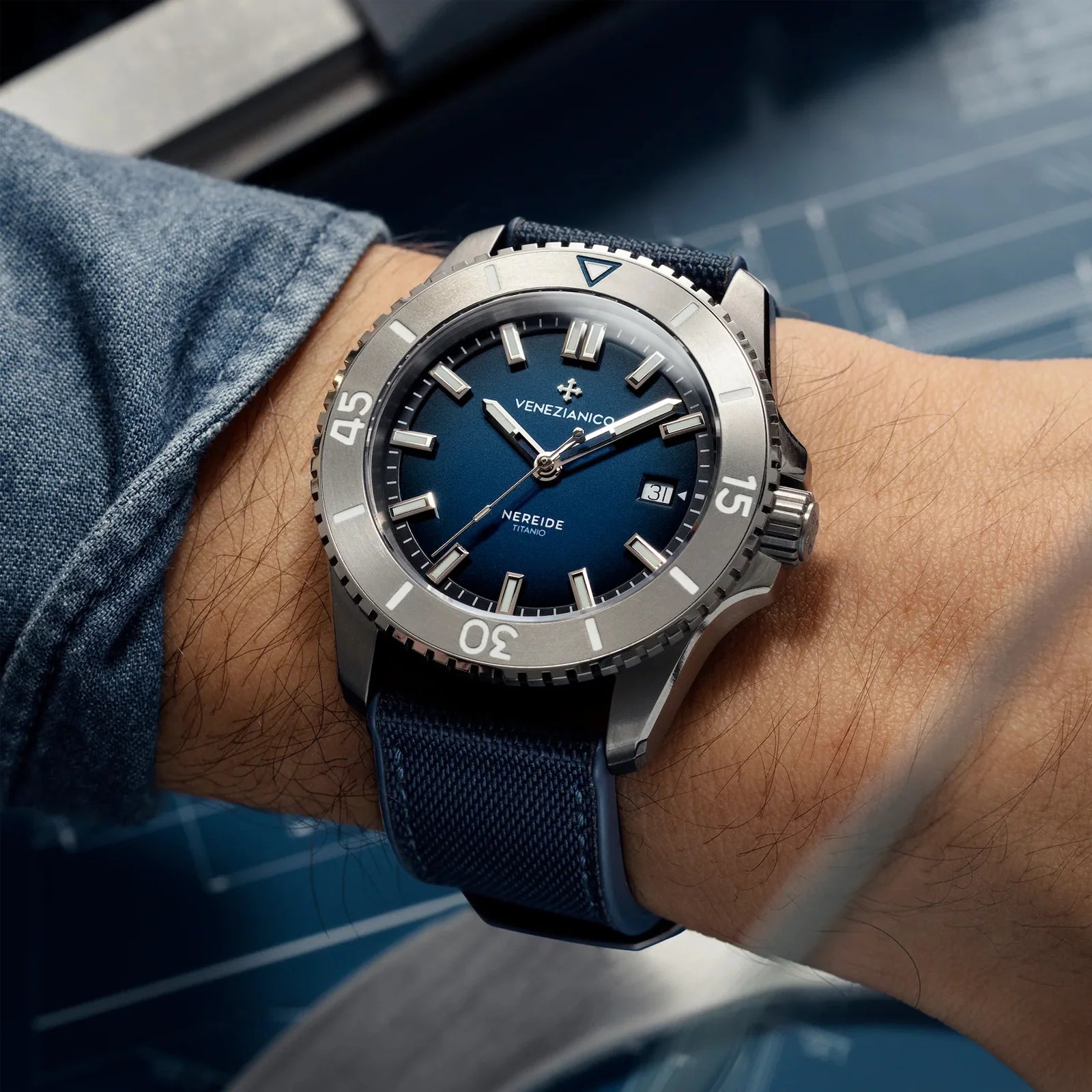 Nereide Titanio With Nylon Strap 4521558ANS Venezianico