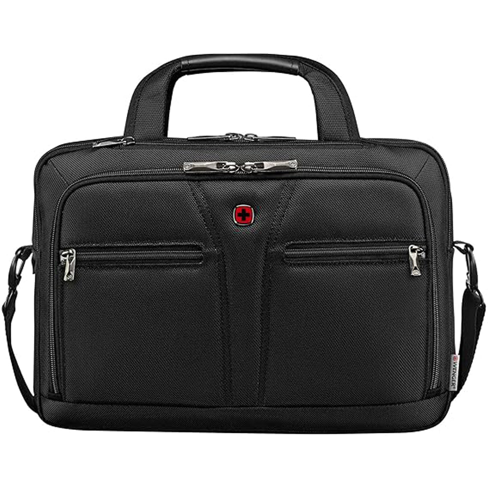 WENGER 11.6-13.3 INCH LAPTOP BRIEFCASE, 10 LITERS BLACK SWISS DESIGNED-BLEND OF STYLE AND FUNCTION, W612269
