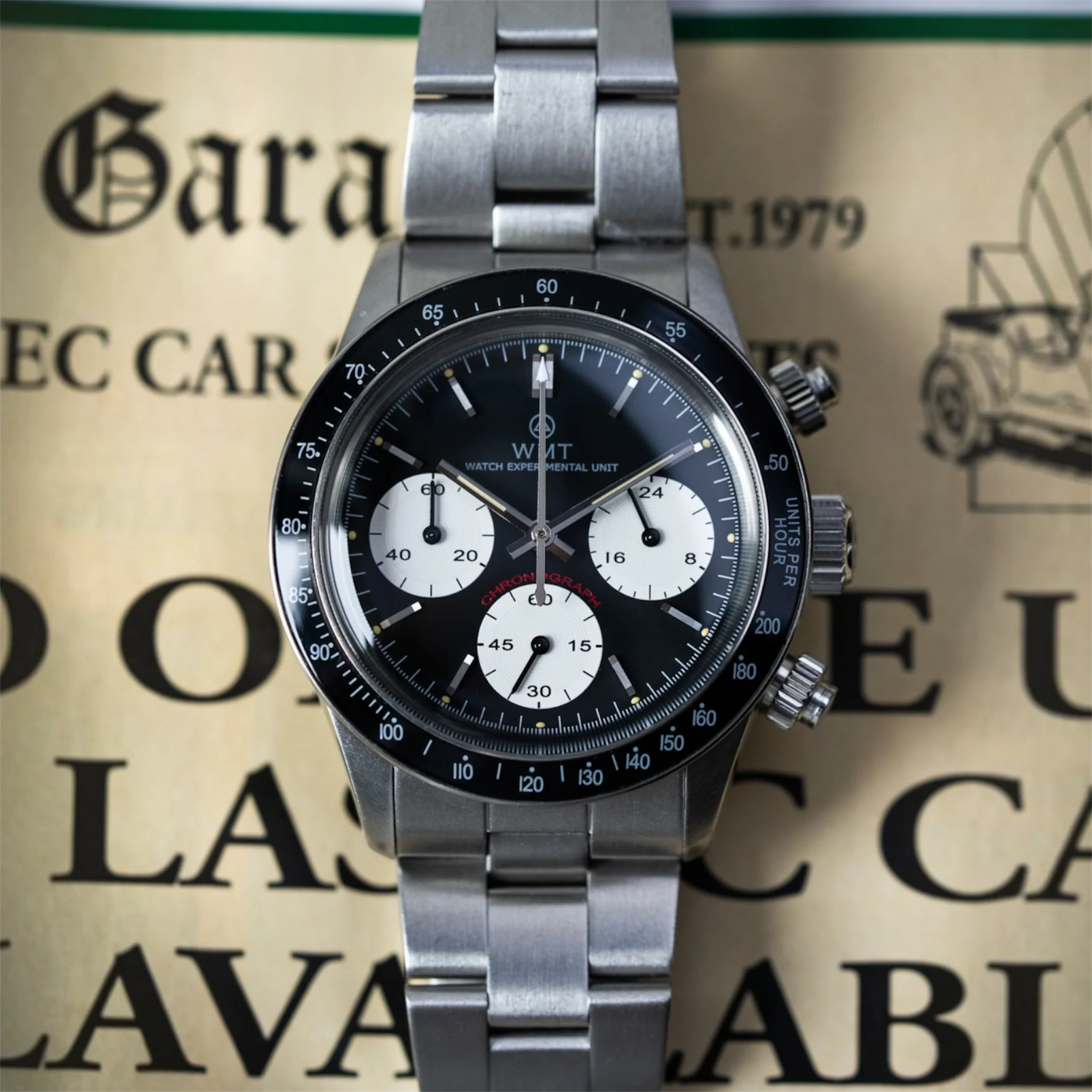 GP1 MKII – Black Dial/ Metal Bracelet + Leather Strap Set WMT-AB086 WMT